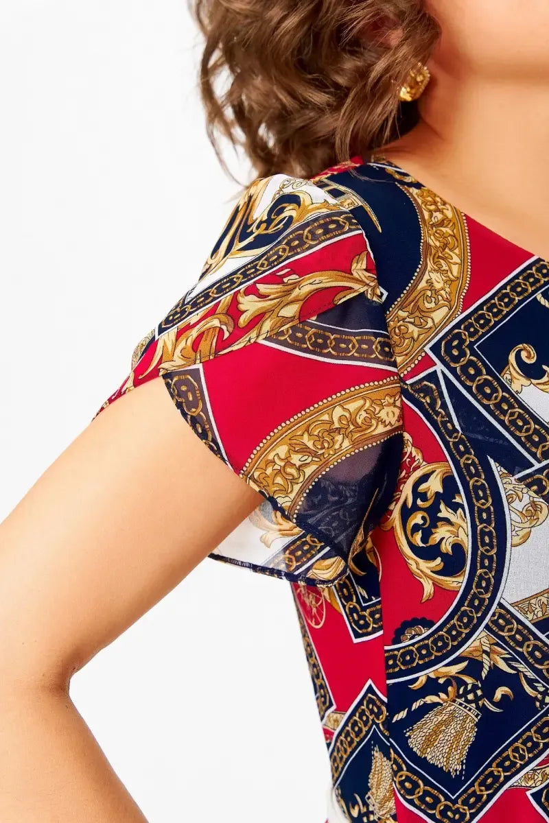 Peciana | Robe en chiffon respirant avec coupe en A
