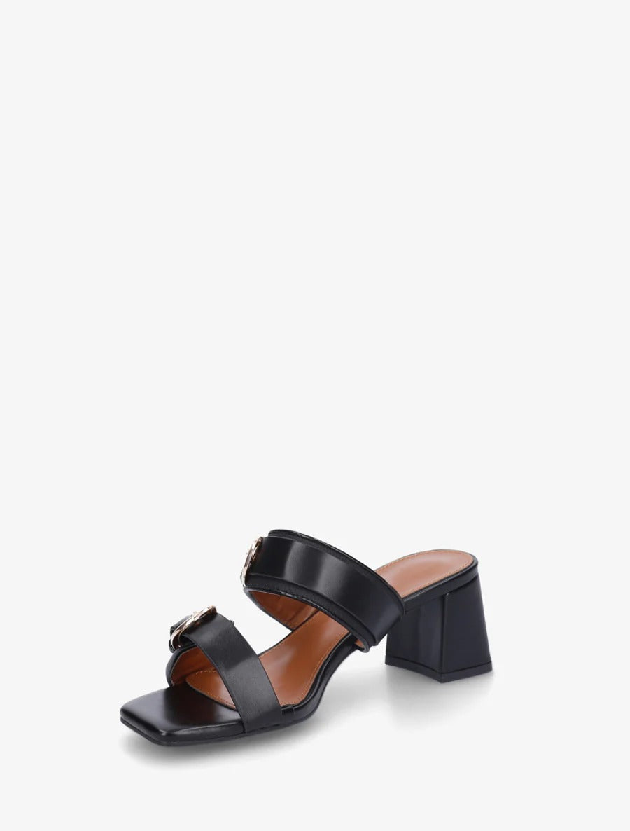 Marfea | Mules en simili cuir élégantes avec double boucle