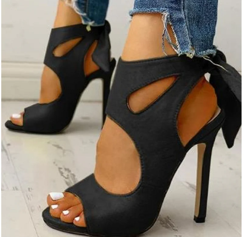 Escarpins Ouverts Avec Fermeture À Lacets Pour Femmes | Idéal Pour Les Occasions Estivales