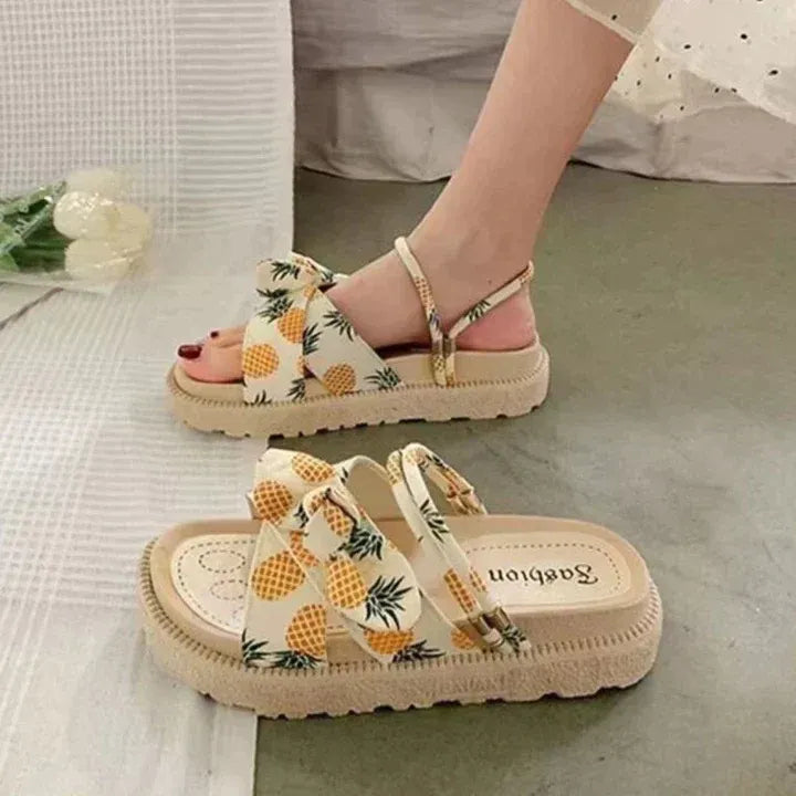 Sandales Avec Talon Et Semelle Rembourrée Pour Femme | Idéal Pour L’été