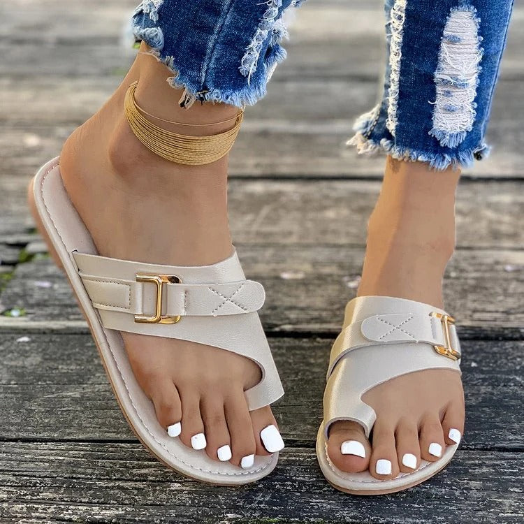 Sandales Entre-Doigts Avec Bride Ajustable Pour Femmes | Idéal Pour Saisons Chaudes