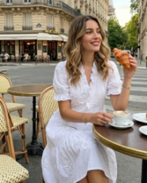 Beatrix | Robe féminine avec manches bouffantes et ourlet volanté