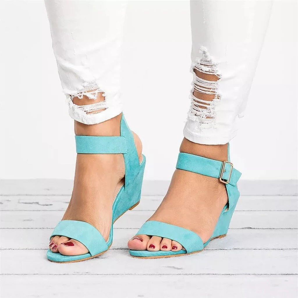 Sandales Compensées Avec Brides Réglables Et Talon Pour Femme | Idéal Pour L’été