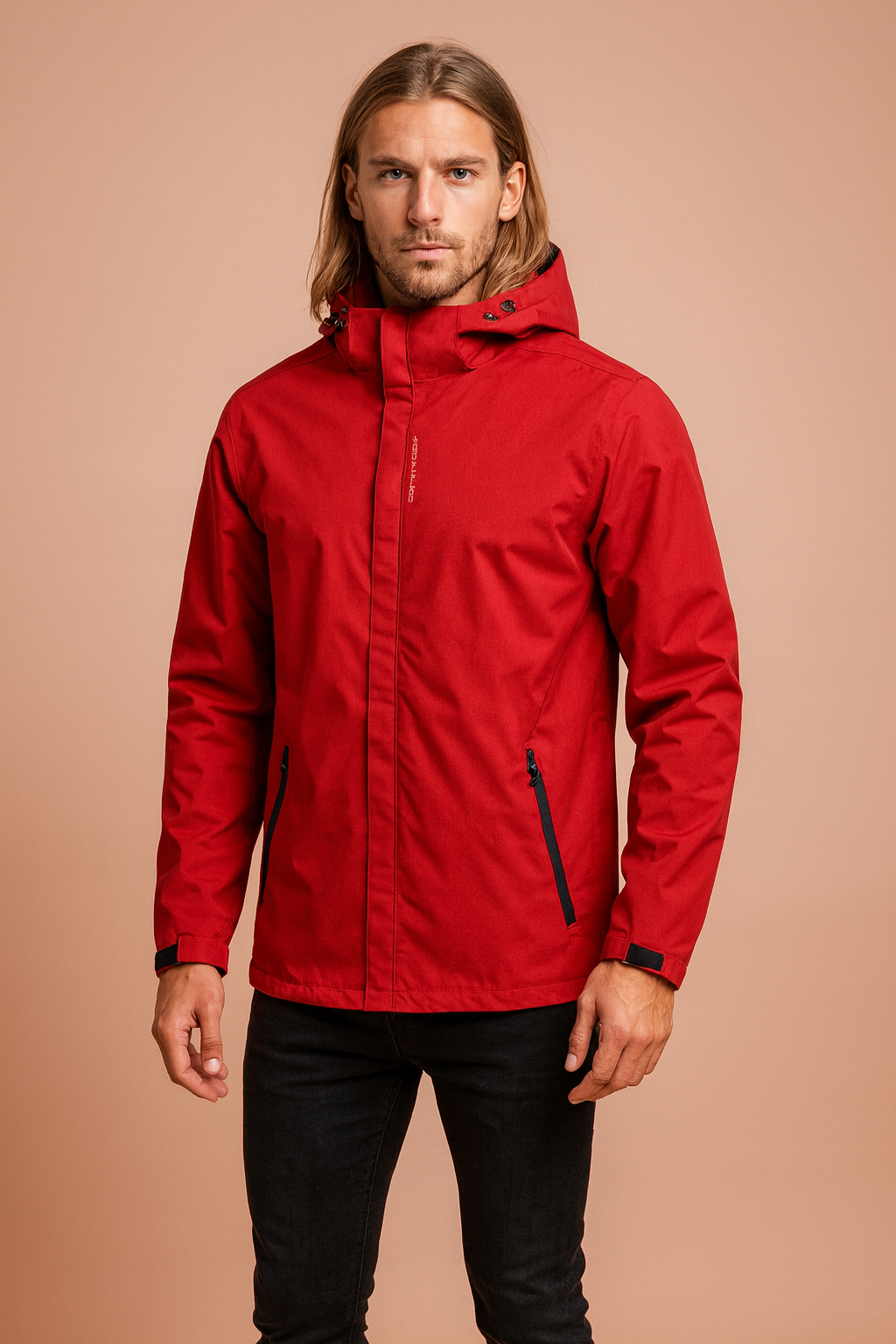 Veste d'extérieur avec capuche et manches ajustables