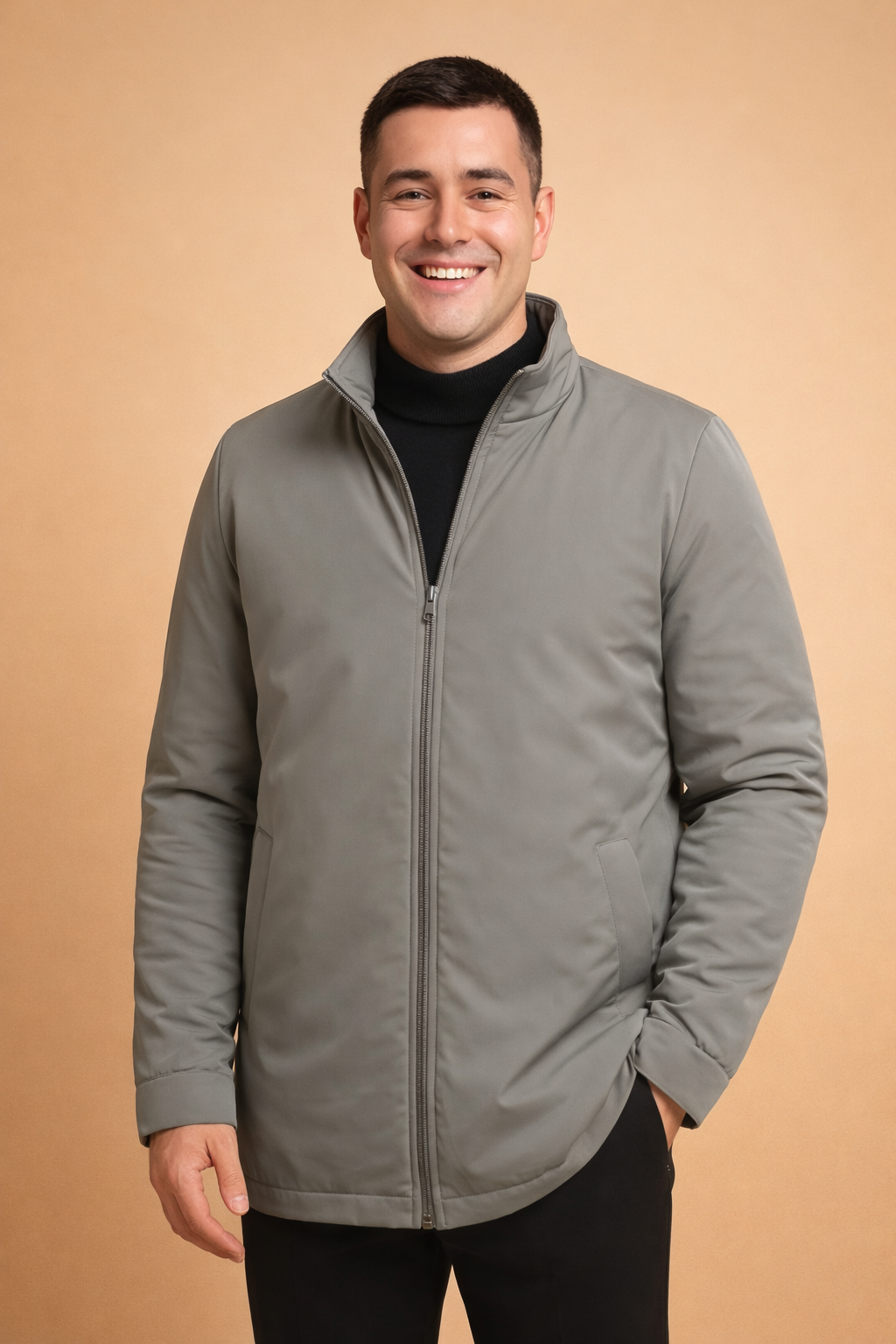 Veste Bomber Oversized pour Hommes avec Poche Intérieure Cachée