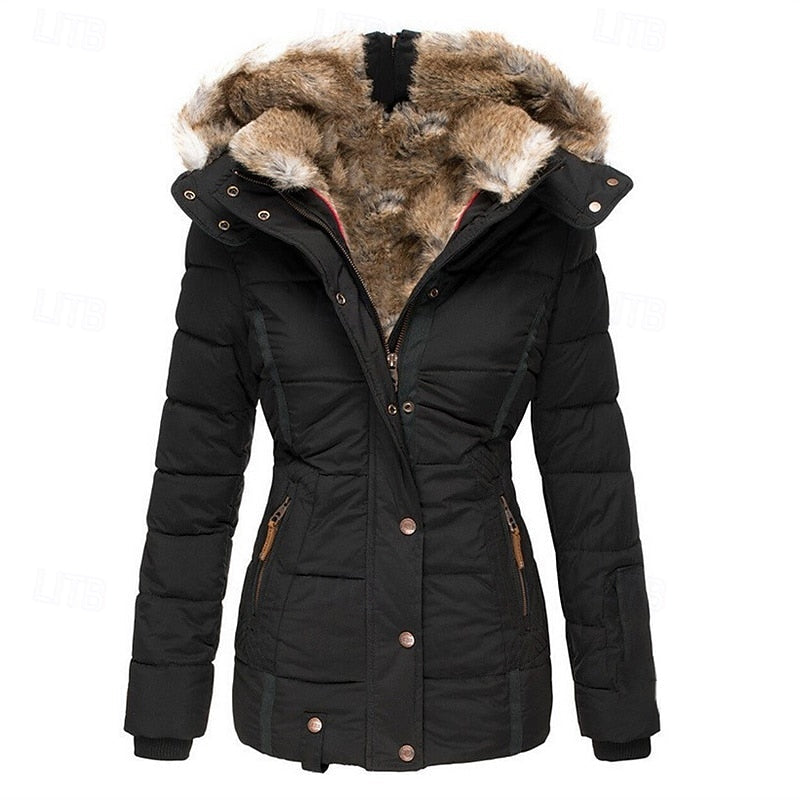 Susan - Manteau d'Hiver Élégant Matelassé