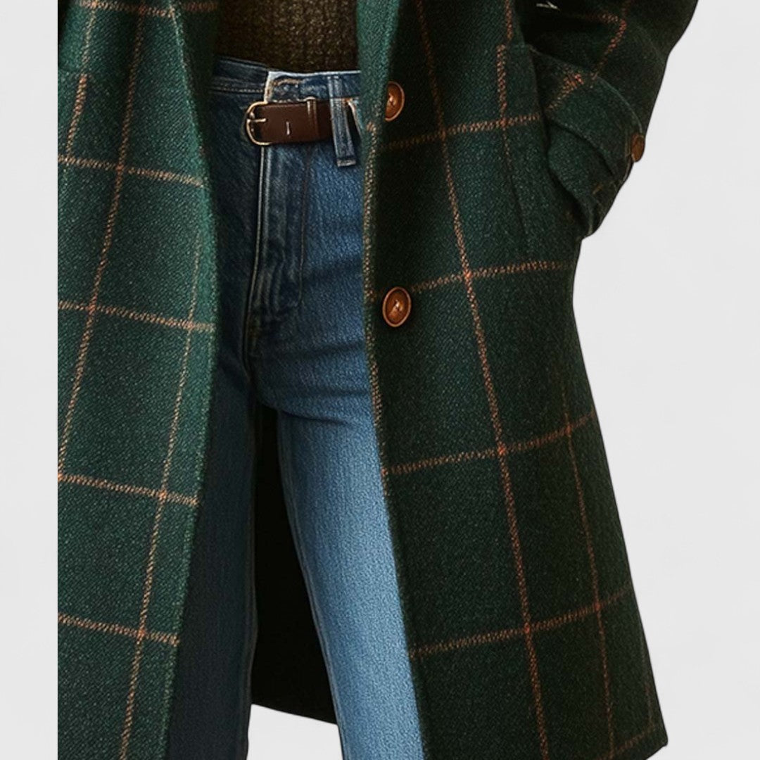 VESTE À CARREAUX TOMBEUR POUR FEMMES