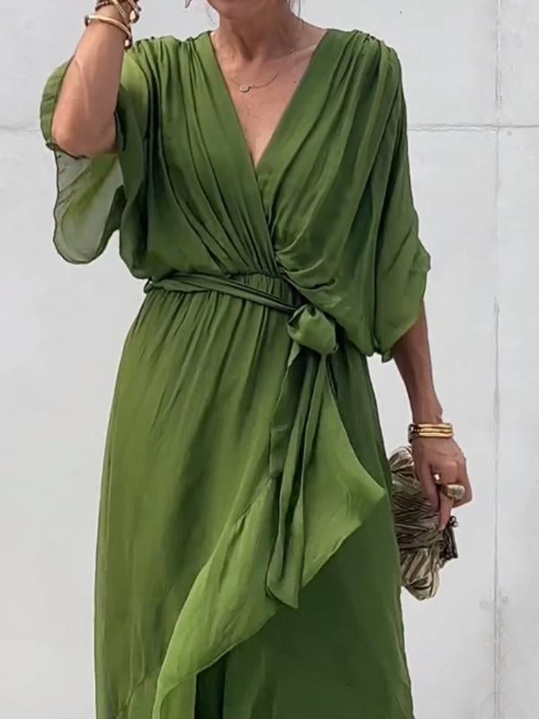 Fiorella - Robe Élégante Avec Décolleté En V