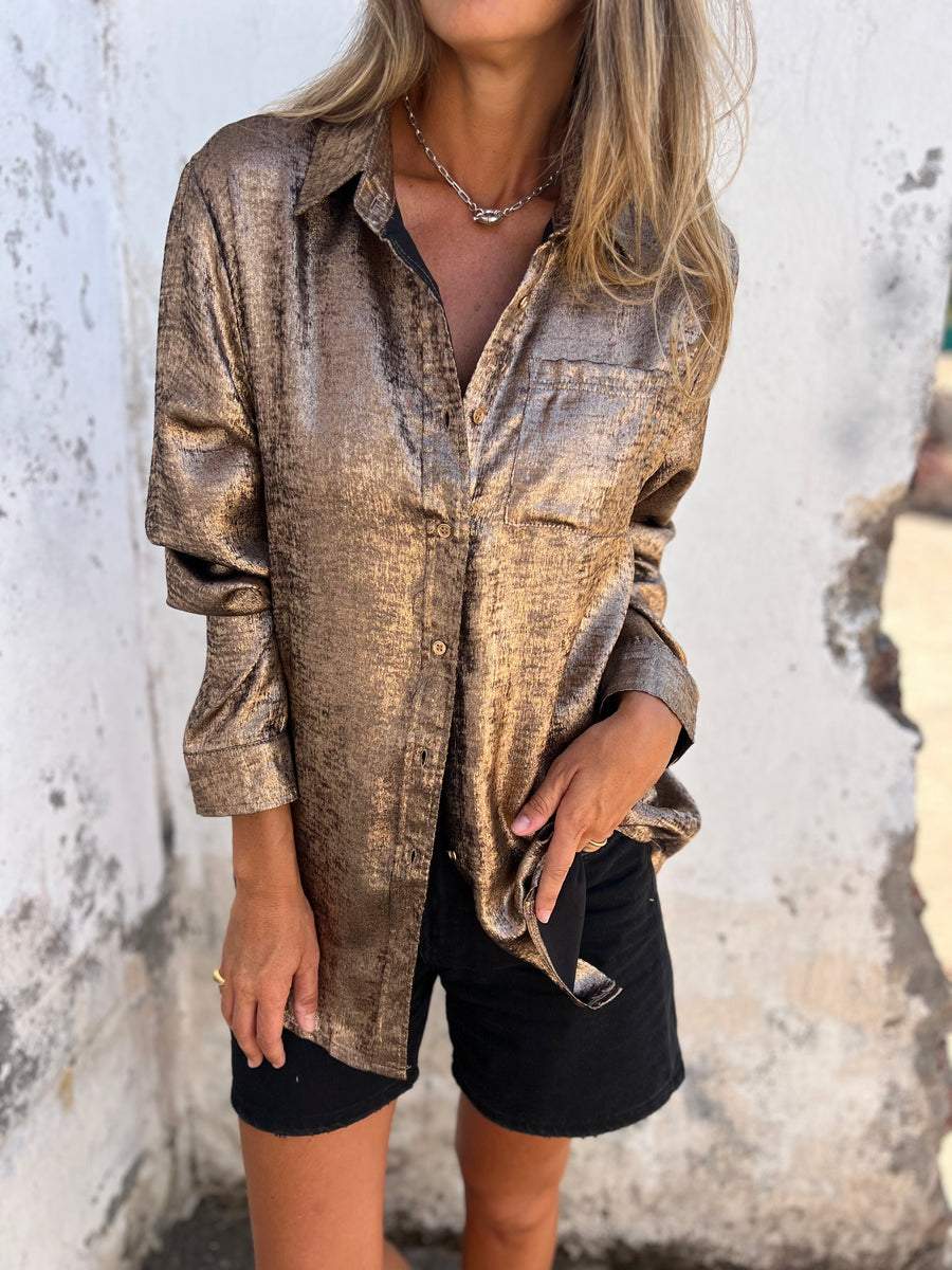 T-shirt à manches longues pour femmes avec poche