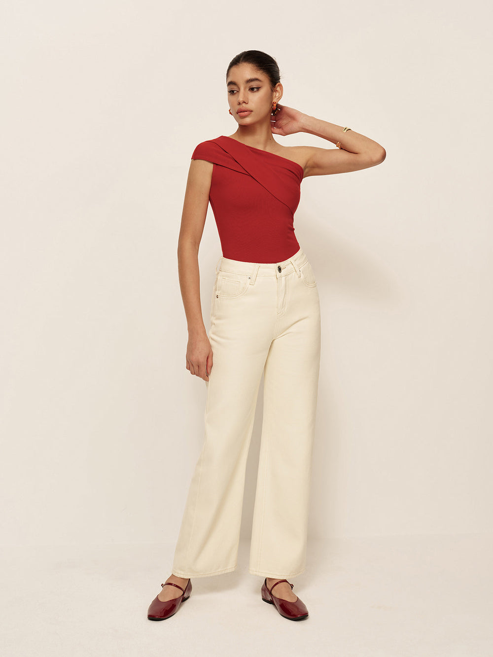 Top Sans Manches Avec Encolure Asymétrique Pour Femme | Idéal Pour Le Quotidien