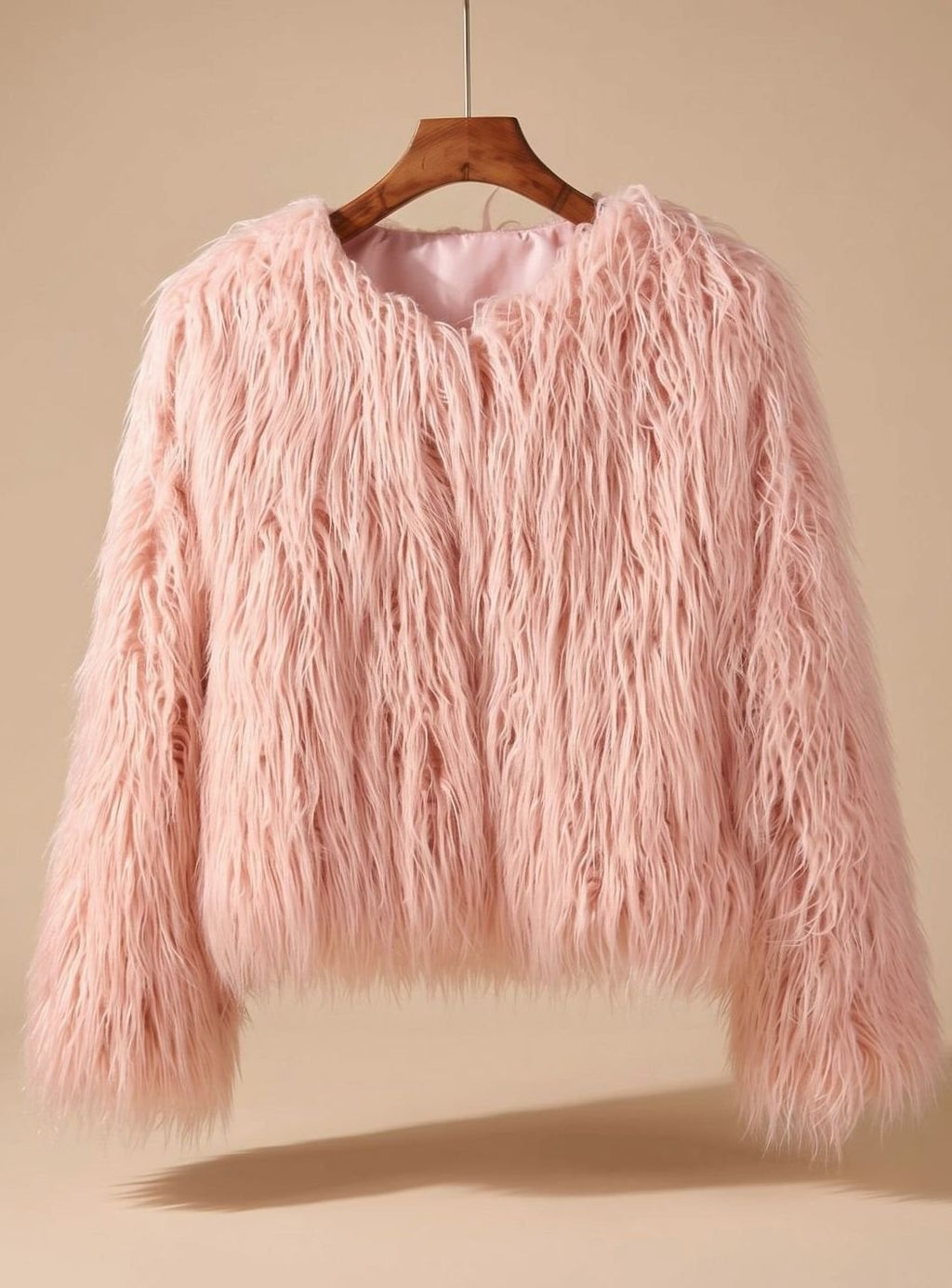 Mia | Manteau en fausse fourrure pour femmes Veste courte pelucheuse Manteau d'hiver