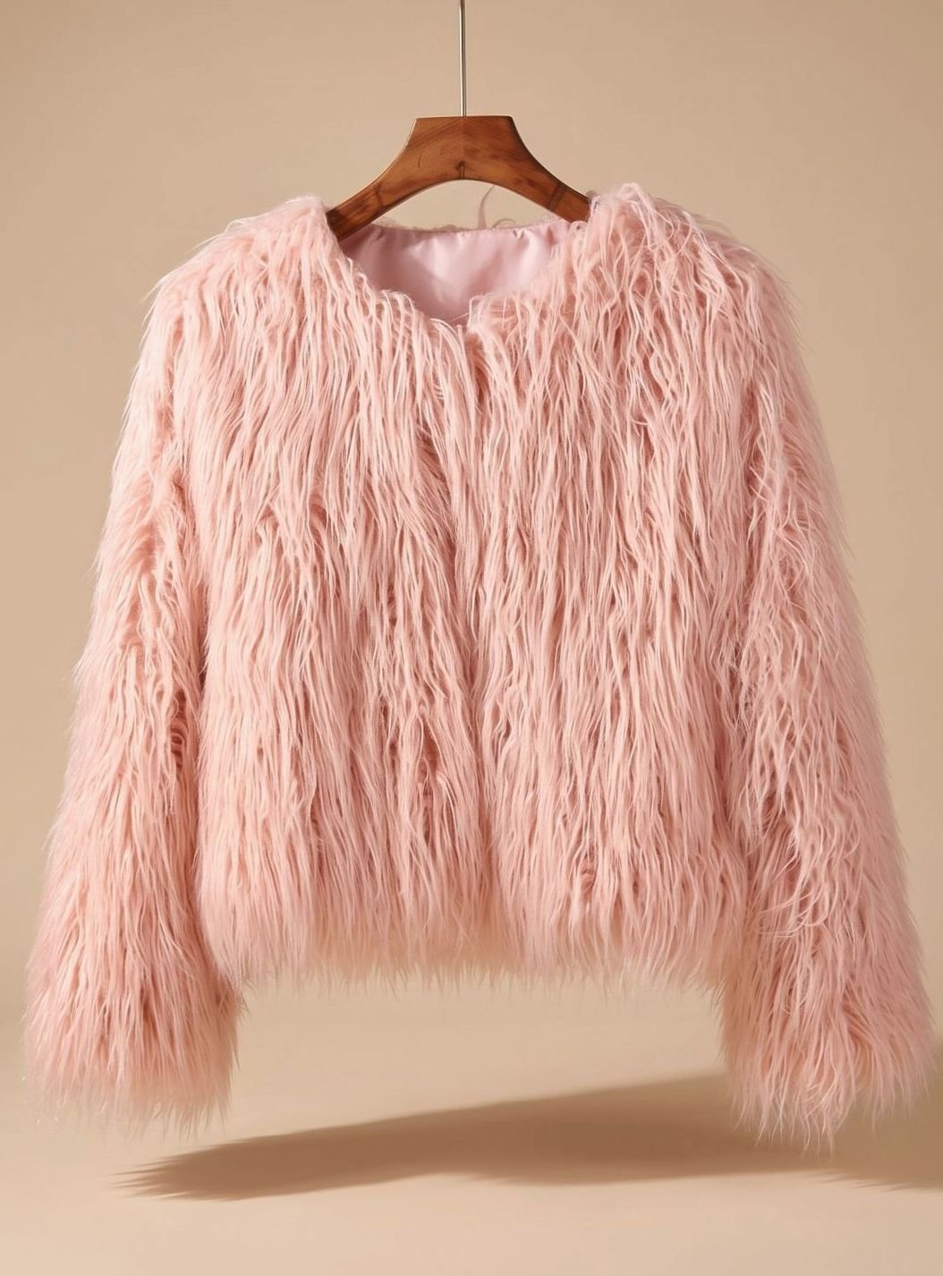 Mia | Manteau en fausse fourrure pour femmes Veste courte douillette Manteau d'hiver
