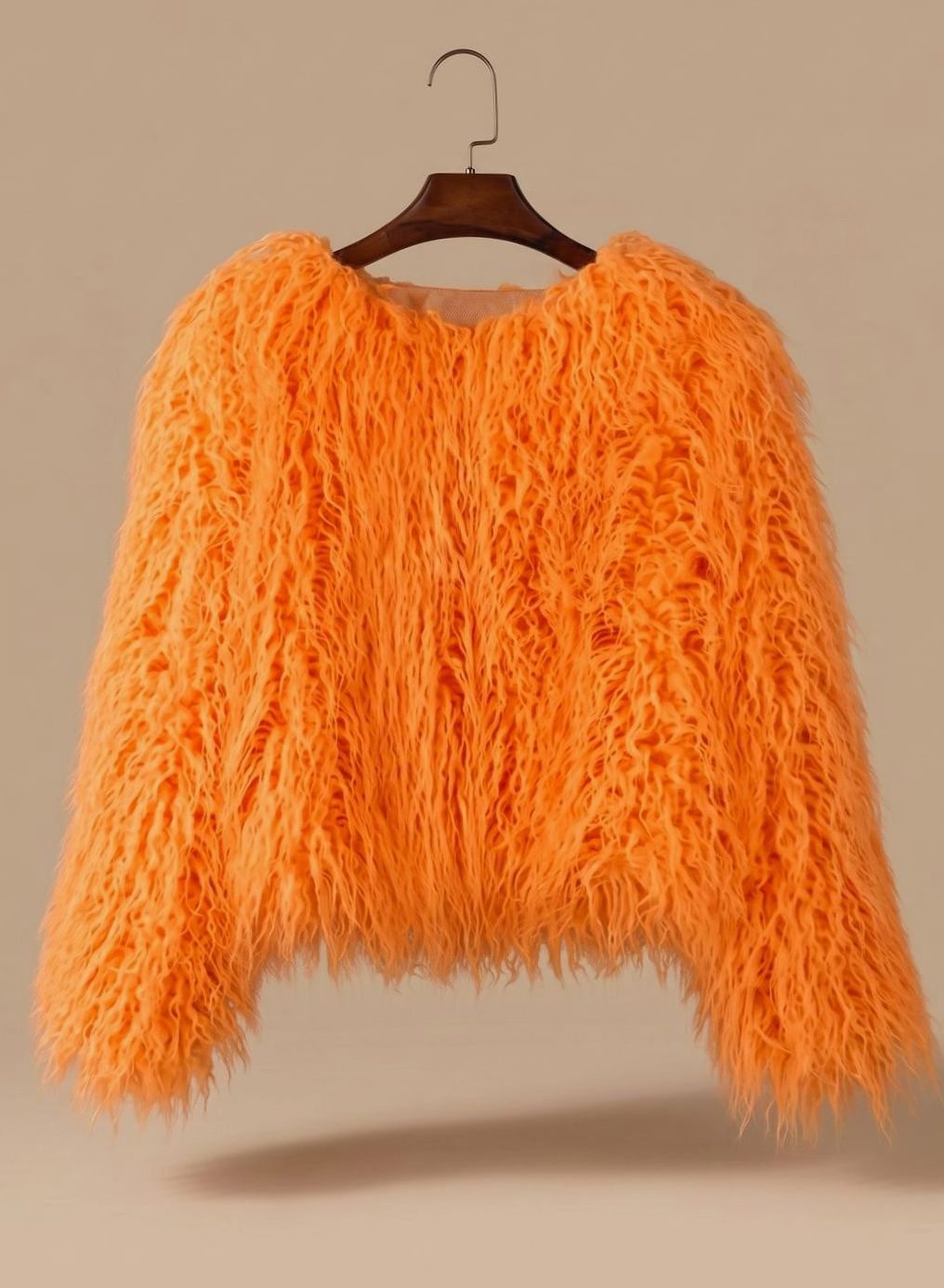 Mia | Manteau en fausse fourrure pour femmes Veste courte douillette Manteau d'hiver