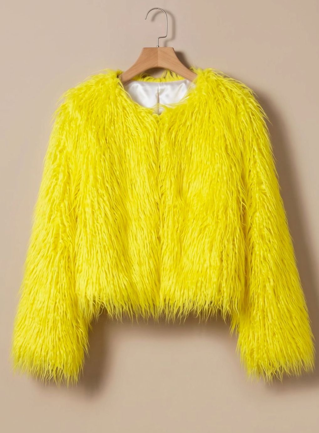 Mia | Manteau en fausse fourrure pour femmes Veste courte douillette Manteau d'hiver