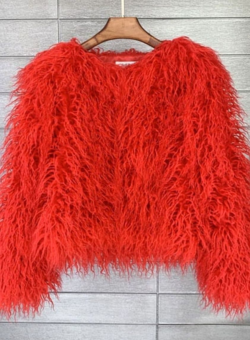 Mia | Manteau en fausse fourrure pour femmes Veste courte pelucheuse Manteau d'hiver