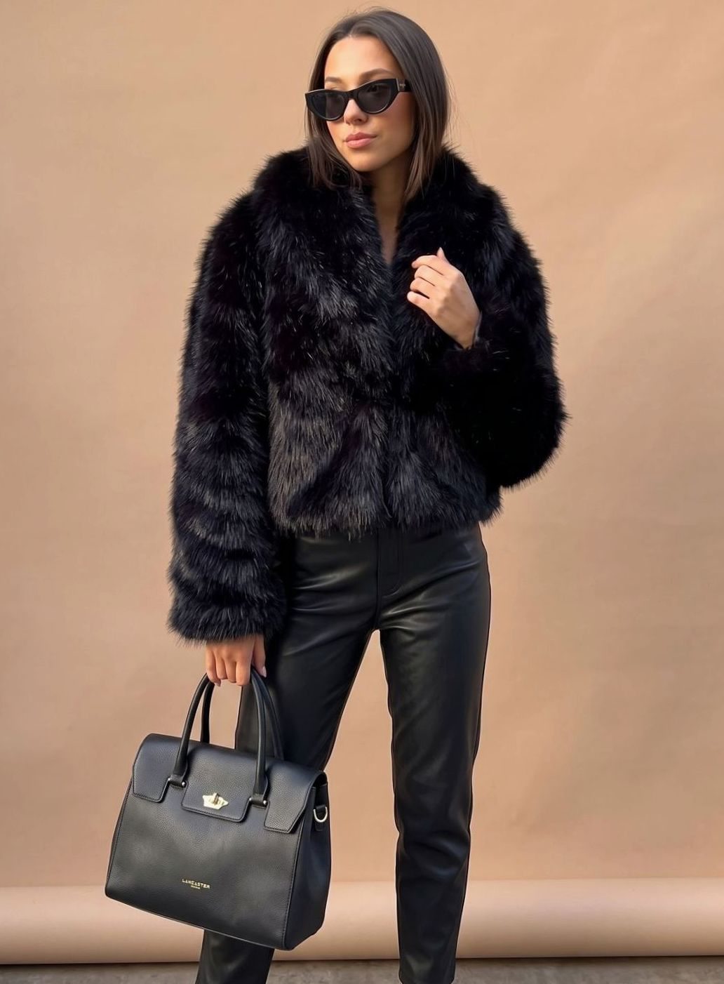 Marie | Manteau en fausse fourrure pour femmes, manteau court douillet mode automne