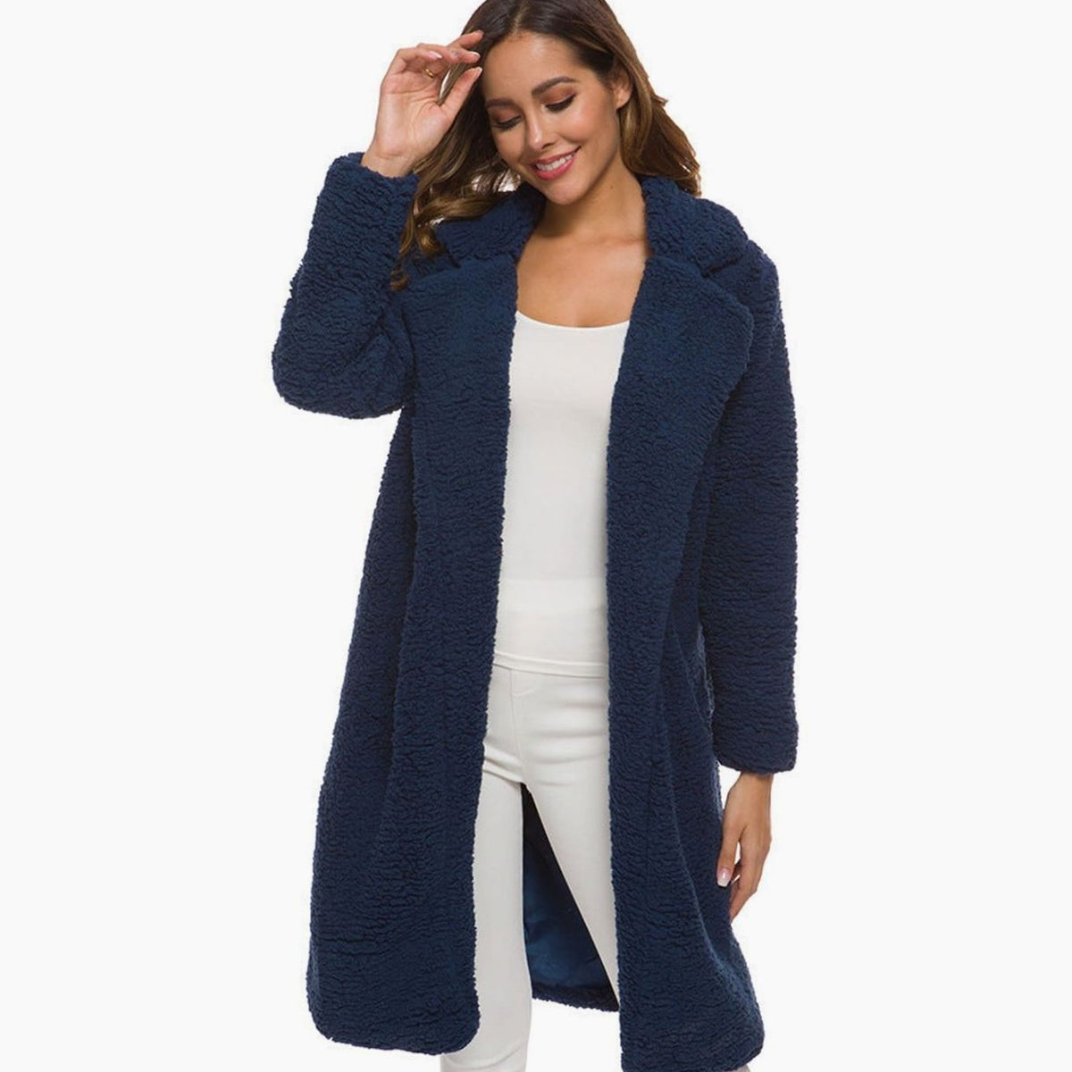 Mia | Manteau en fausse fourrure pour femmes, long et moelleux