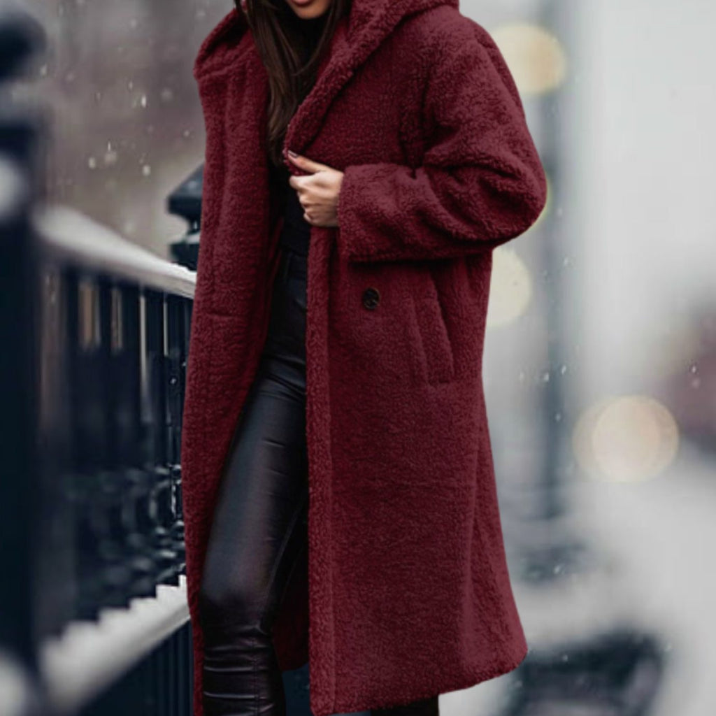 Mia | Manteau en fausse fourrure pour femmes, long et moelleux