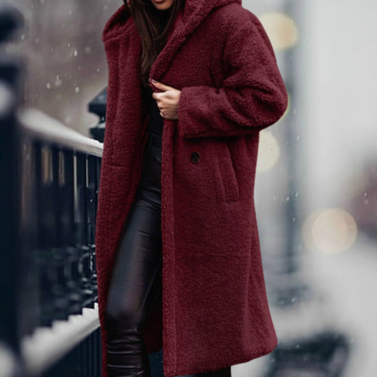 Mia | Manteau en fausse fourrure pour femmes, long et moelleux