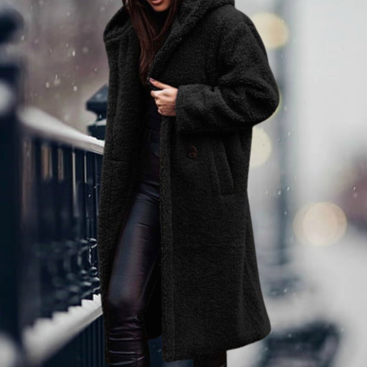 Mia | Manteau en fausse fourrure pour femmes, long et moelleux