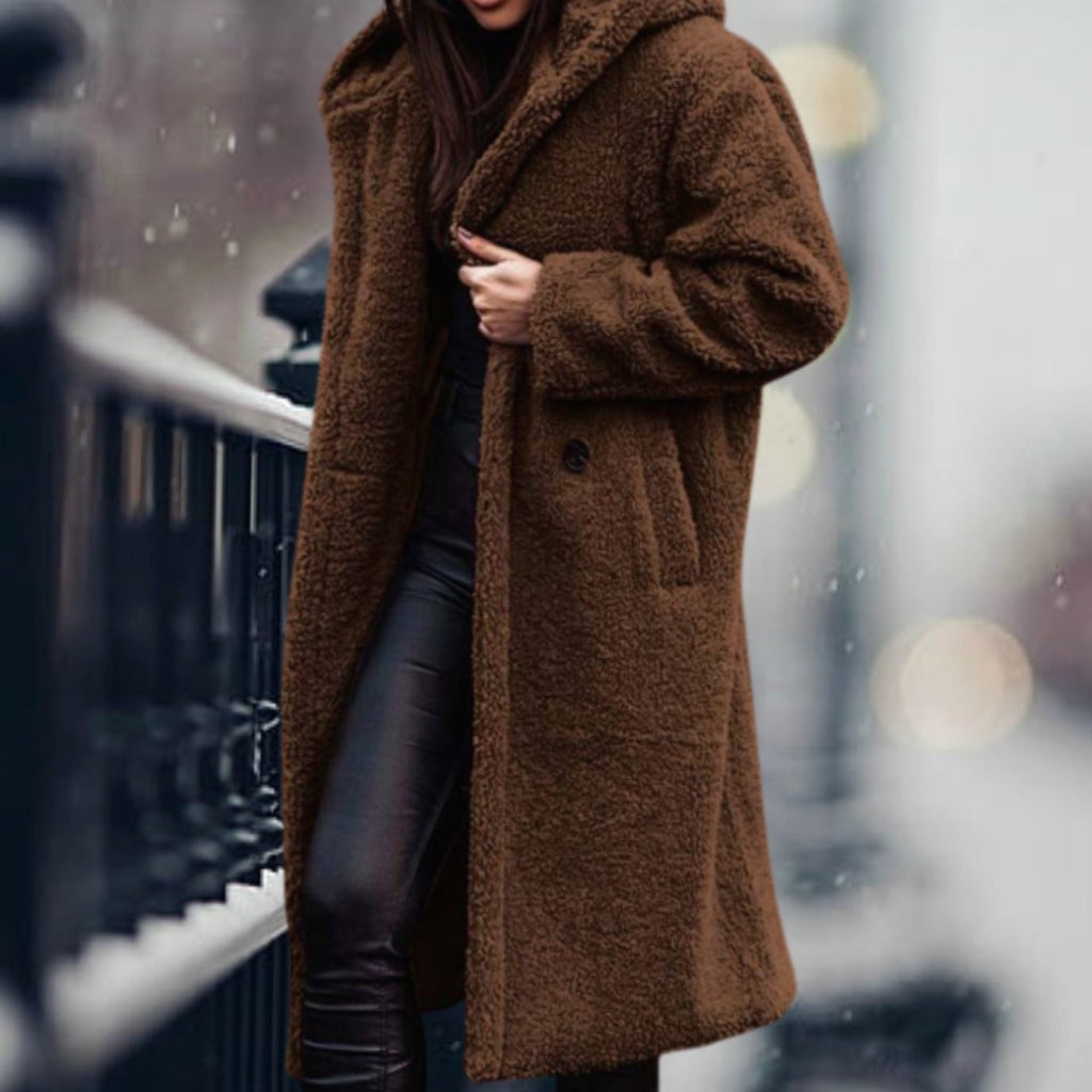 Mia | Manteau en fausse fourrure pour femmes, long et moelleux