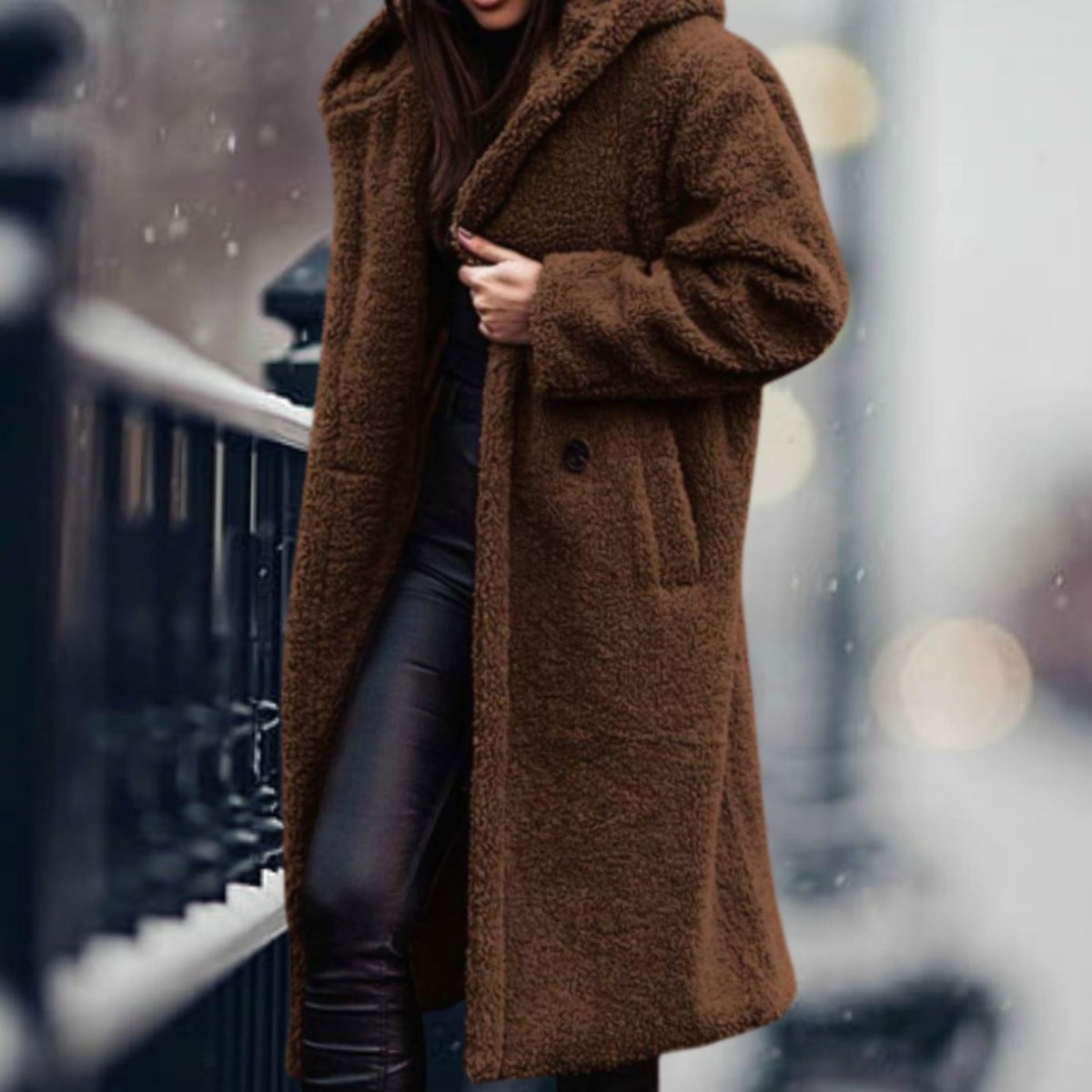 Mia | Manteau en fausse fourrure pour femmes, long et douillet