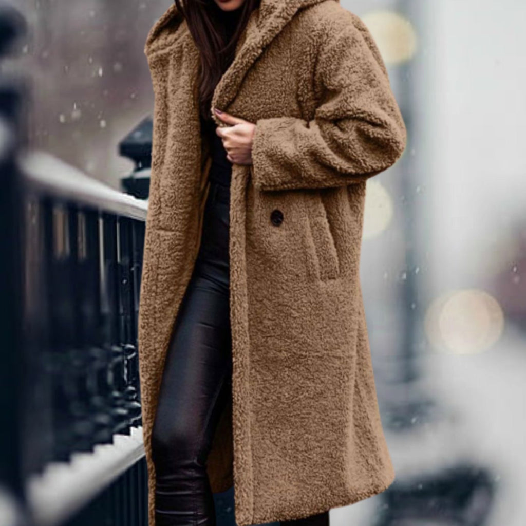 Mia | Manteau en fausse fourrure pour femmes, long et moelleux