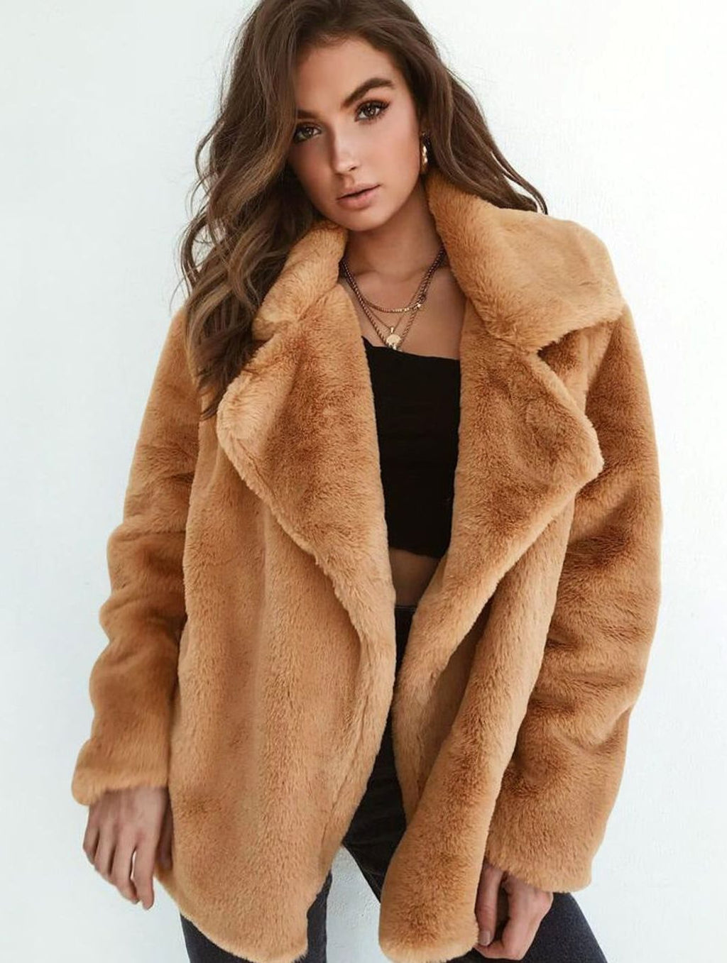 Emilia | Manteau en fausse fourrure pour femmes Style décontracté Oversized en fausse fourrure
