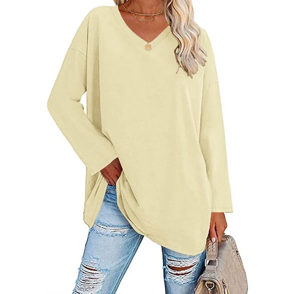 Natascha | Pull en tricot décontracté avec décolleté en V