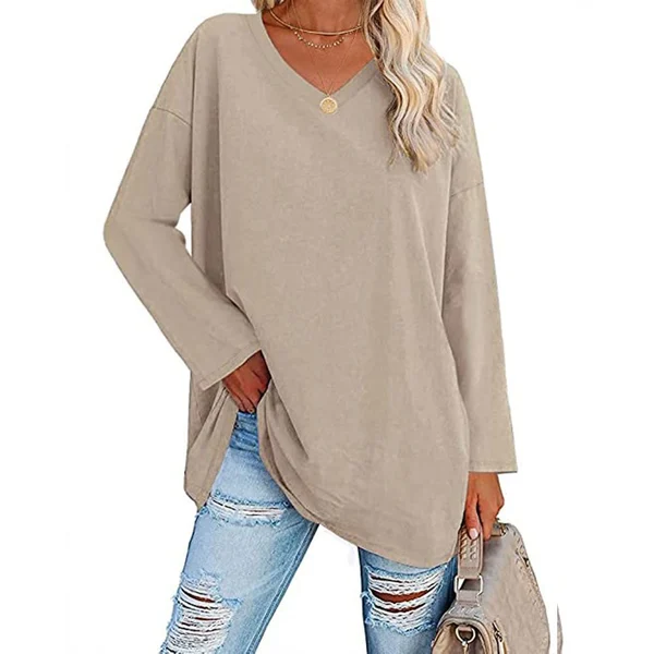 Natascha | Pull en tricot décontracté avec décolleté en V