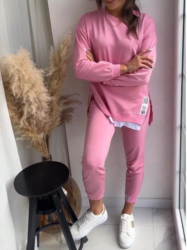 Superbe ensemble de sweat avec un pull oversized tendance et un pantalon confortable