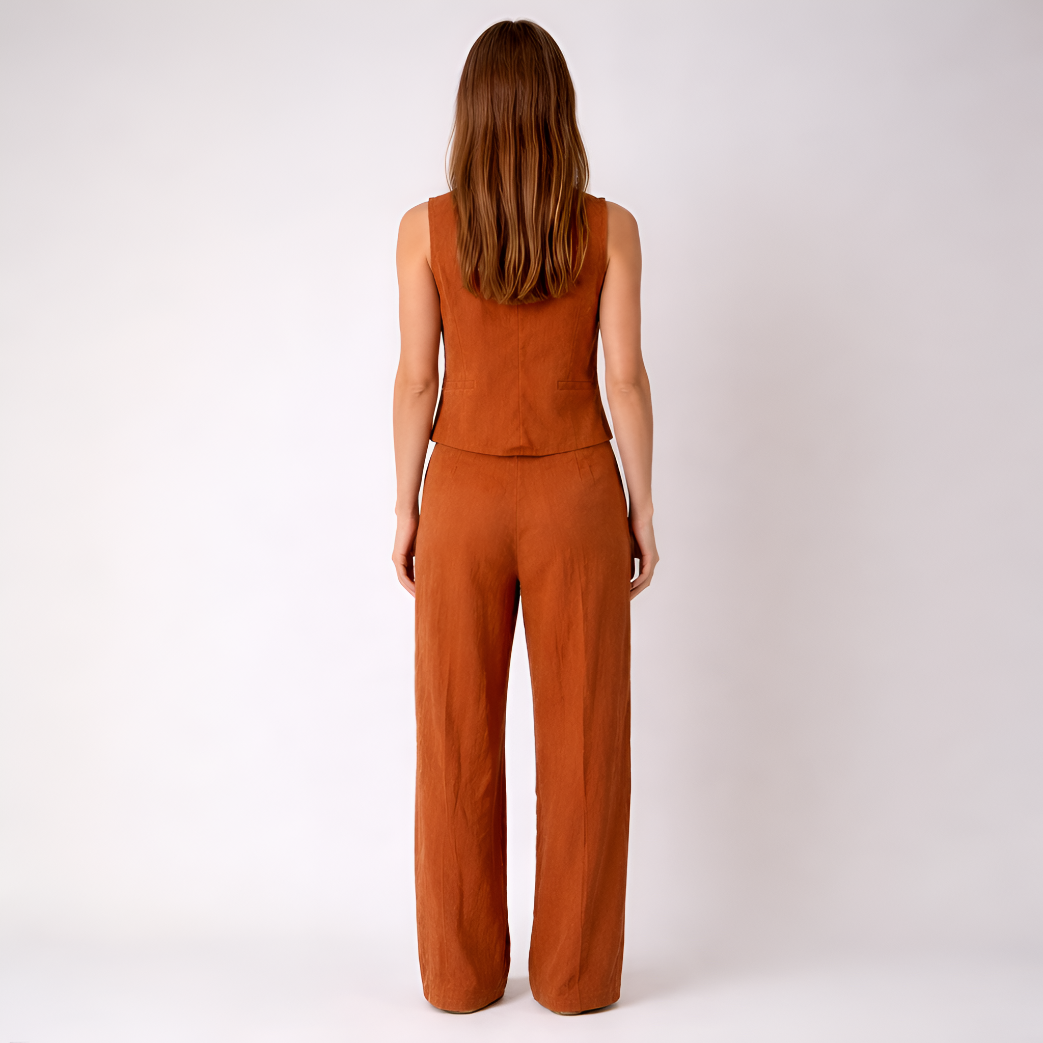 Thalia - Ensemble deux pièces pour femme style lin