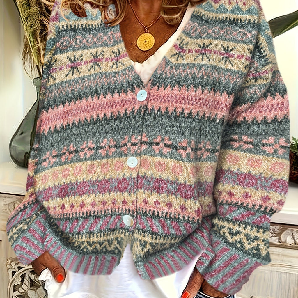 Lotte - Gilet Vintage Tricoté Élégant