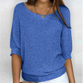 Rachel - Pull Rond Tricoté Élégant