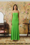 Robe Longue Bustier Plissée Avec Texture Côtelée Pour Femmes | Idéal Pour Événements Formels Et Soirées D'été