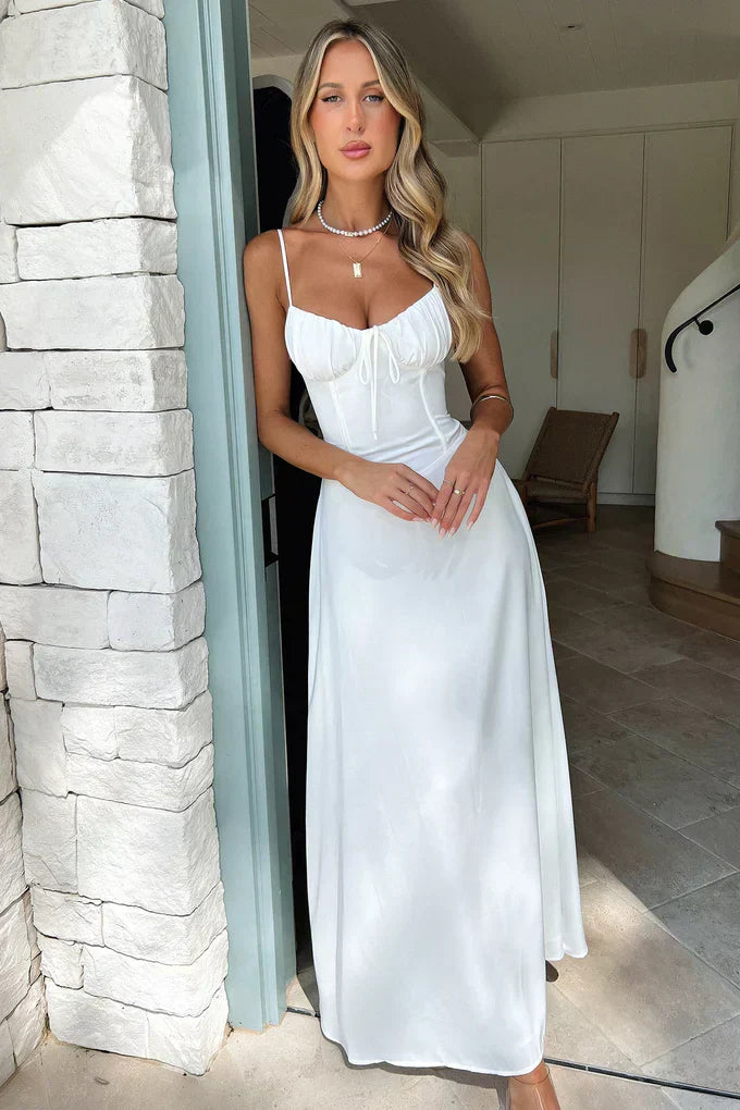 Cambria - Robe maxi élégante avec bretelles spaghetti