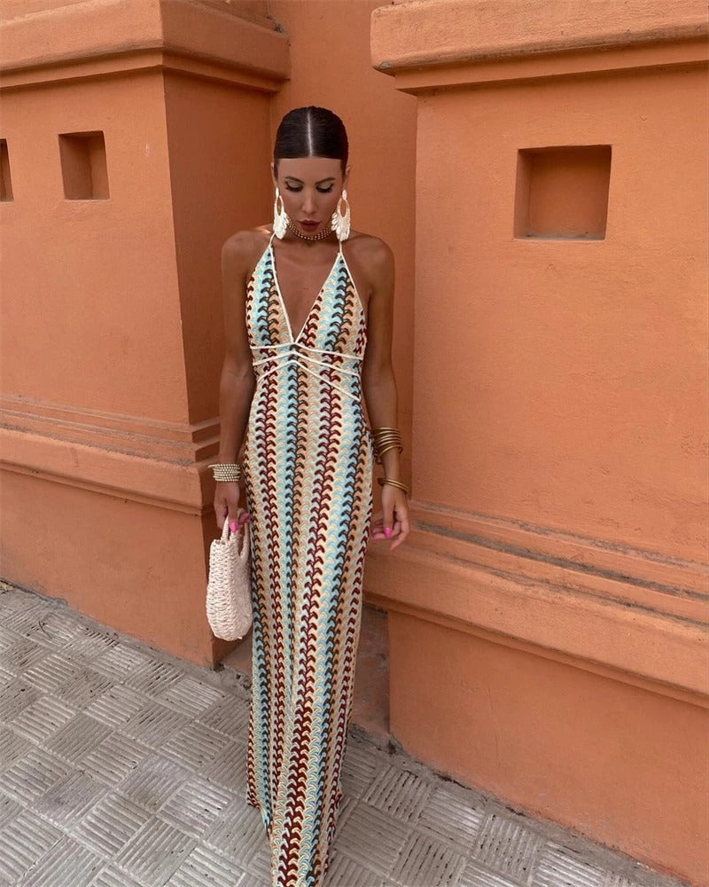 Bonnie | Robe Maxi de Plage Bohème pour Femme Invité de Mariage
