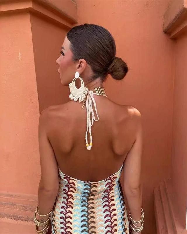 Bonnie | Robe Maxi de Plage Bohème pour Femme Invité de Mariage