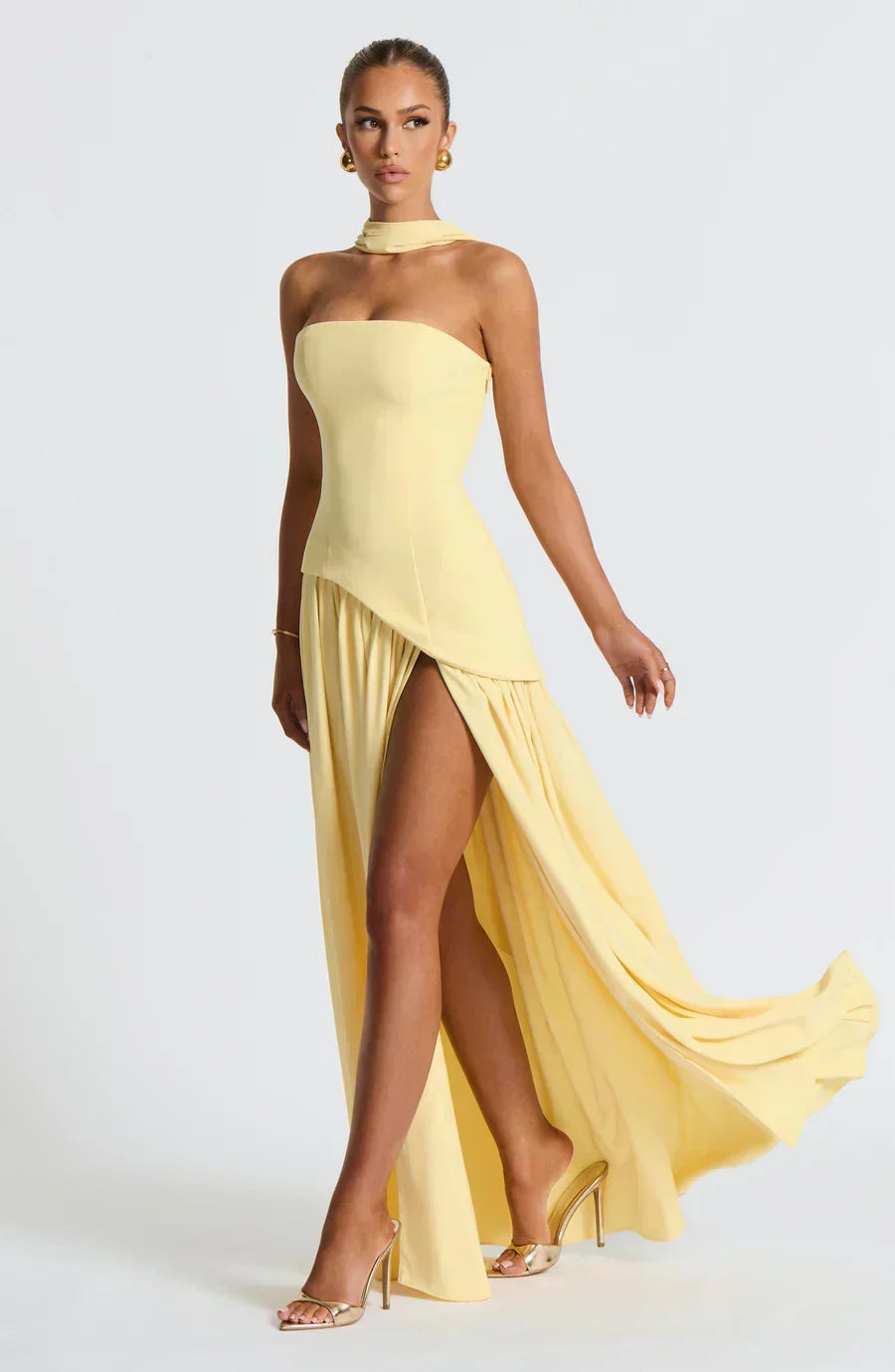 Emily | Robe Maxi Asymétrique Pour Invité de Mariage