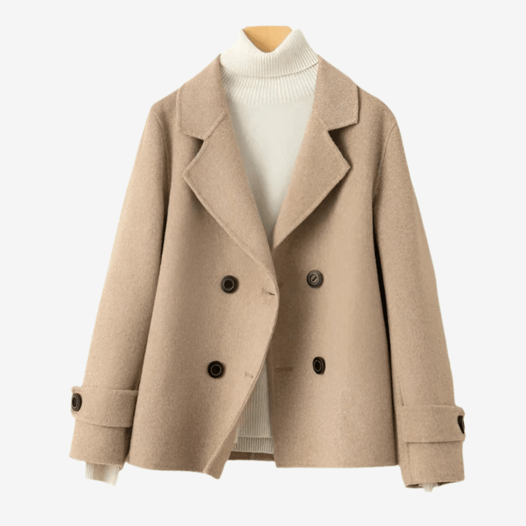 Manteau court croisé pour femmes