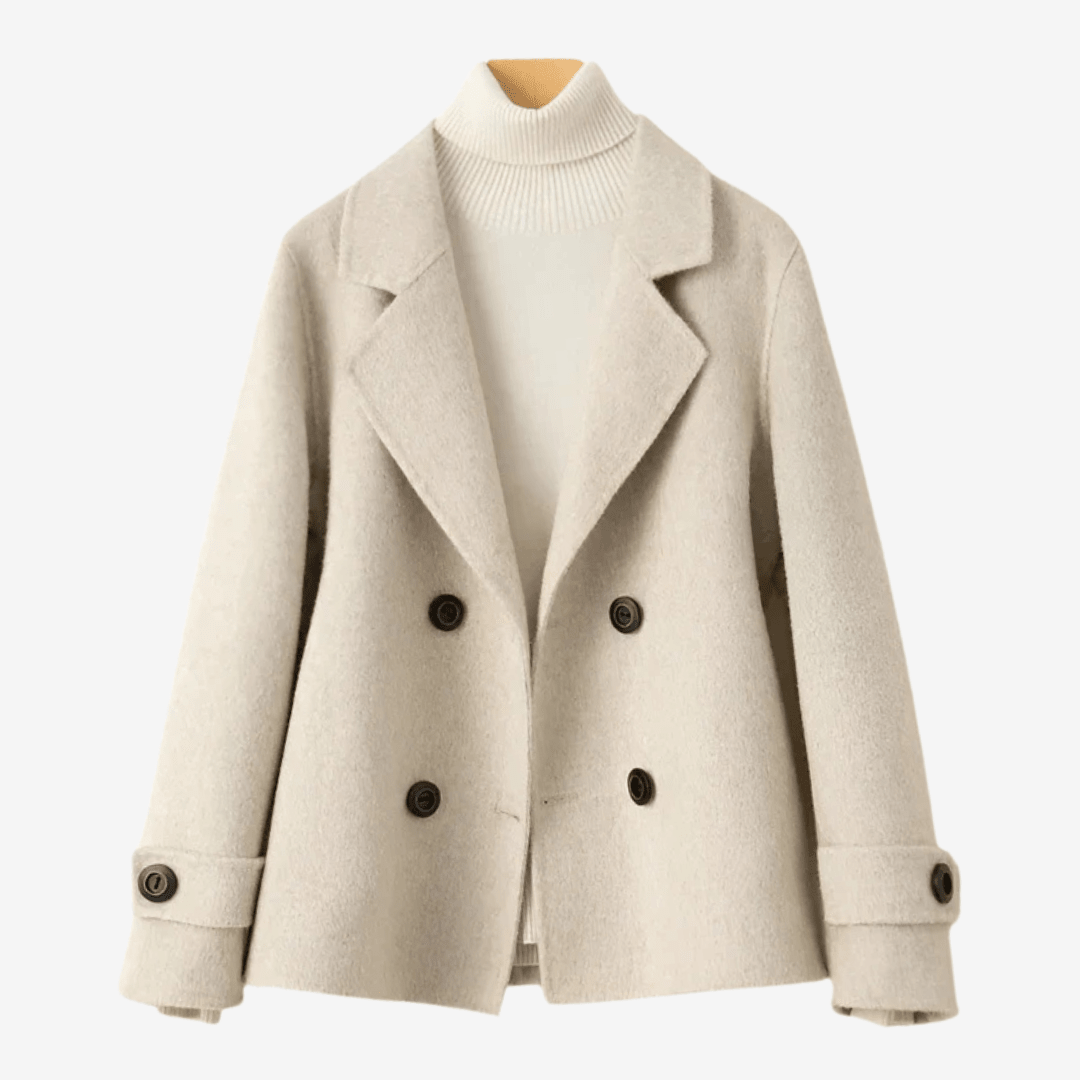 Manteau court croisé pour femmes