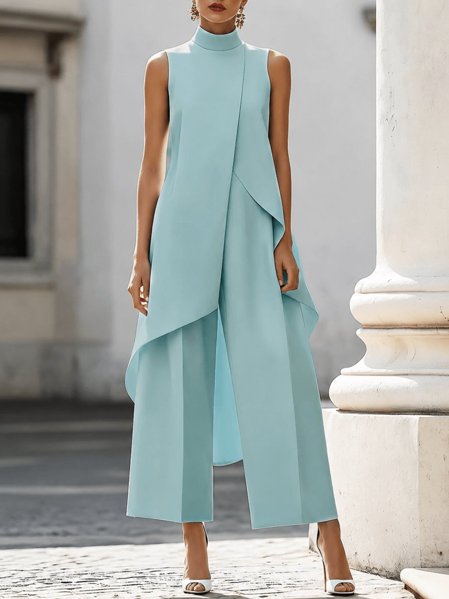 Eljiana | Combinaison sans manches pour femmes avec jambes larges