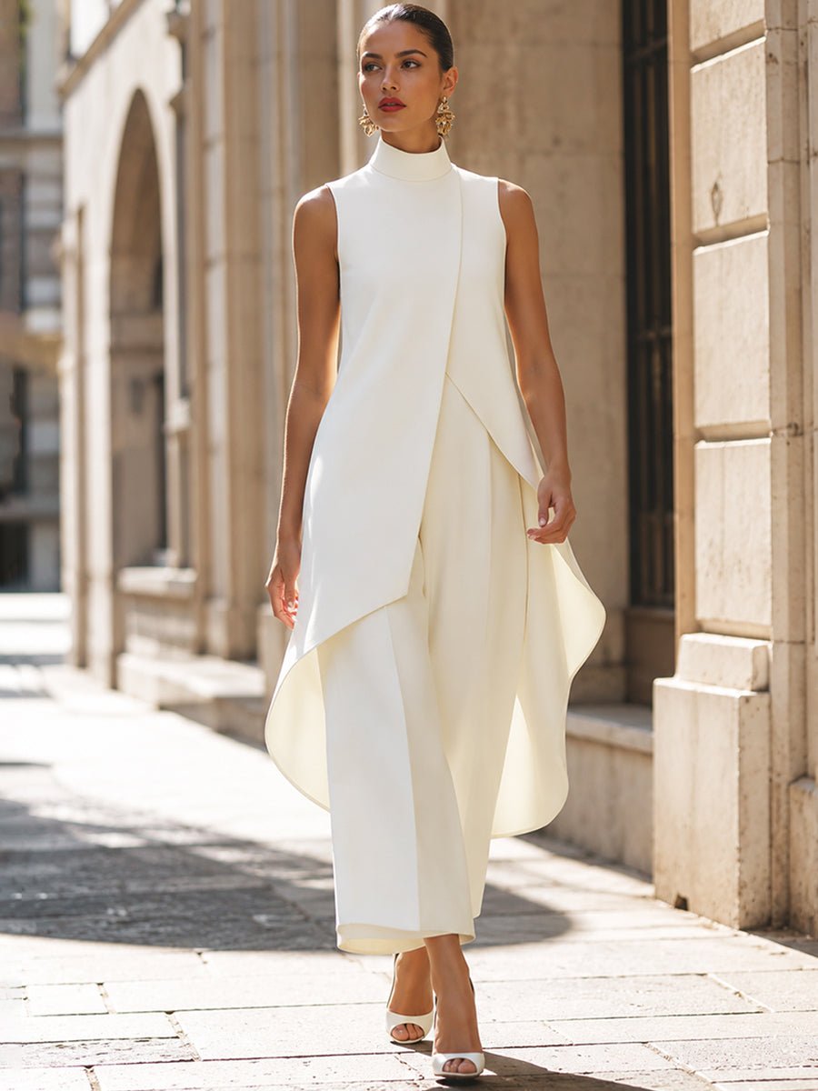 Eljiana | Combinaison sans manches pour femmes avec jambes larges