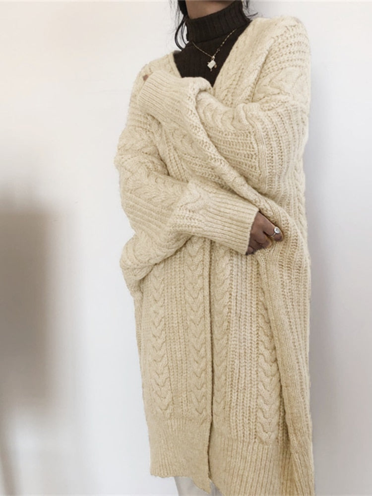 Grace - Gilet Oversized Tricoté Élégant et Chaud
