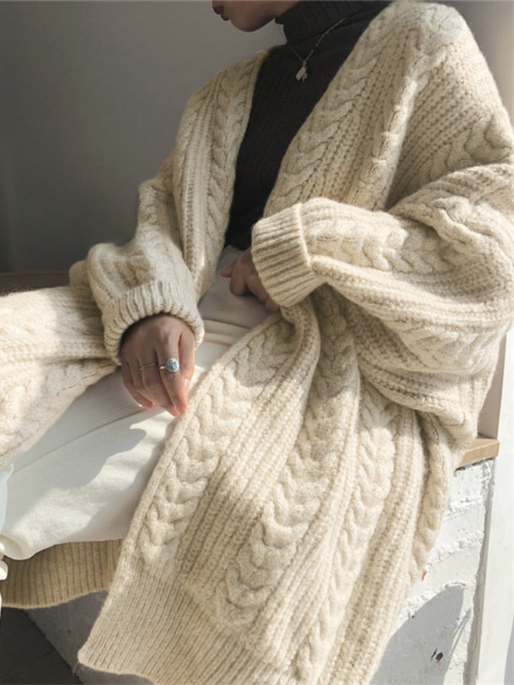 Grace - Gilet Oversized Tricoté Élégant et Chaud