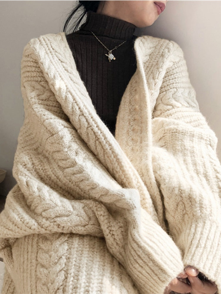 Grace - Gilet Oversized Tricoté Élégant et Chaud