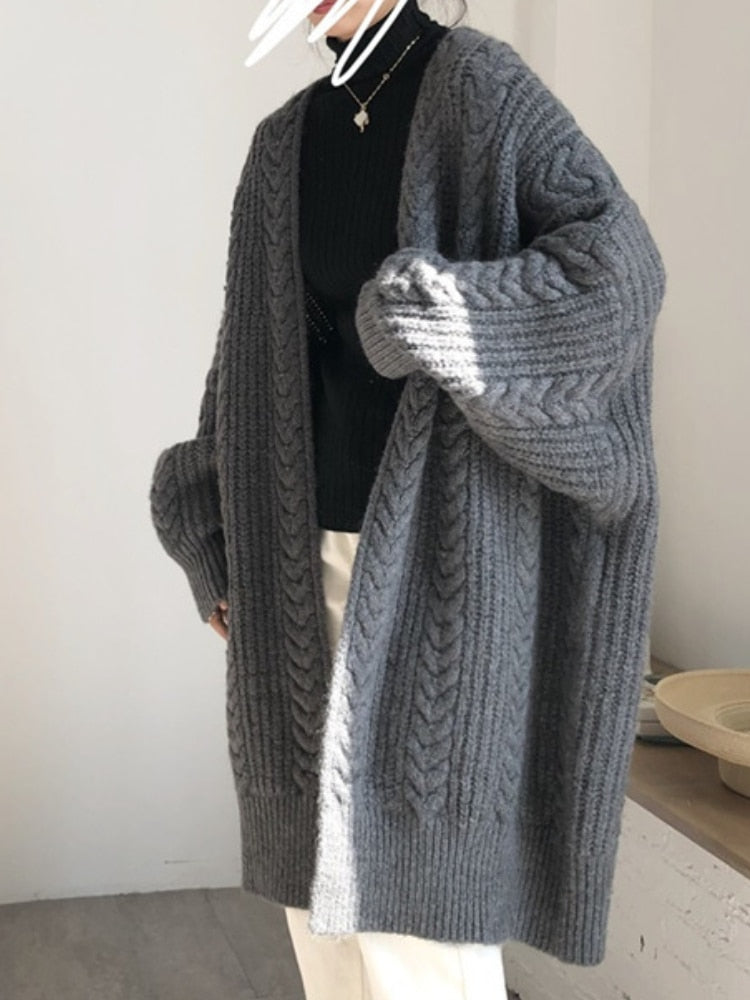 Grace - Gilet Oversized Tricoté Élégant et Chaud