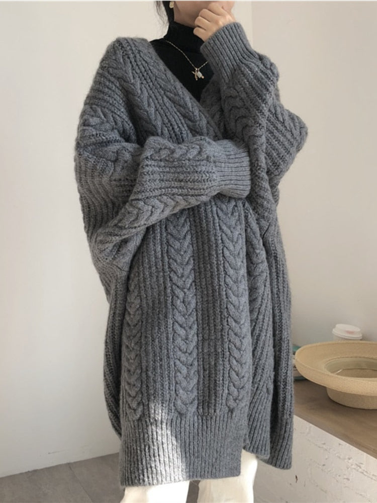 Grace - Gilet Oversized Tricoté Élégant et Chaud