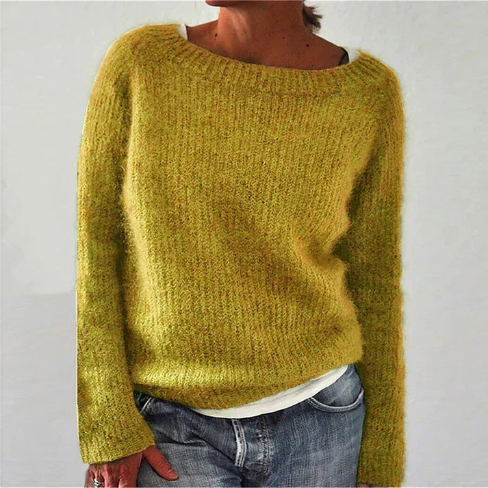 Nina - Pull Rond Col Tricot Élégant