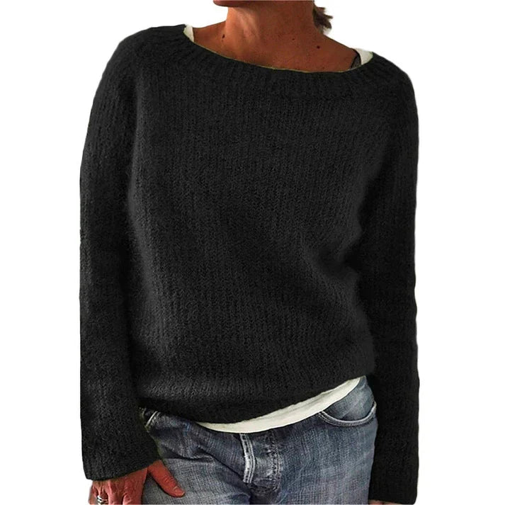 Nina - Pull Rond Col Tricot Élégant